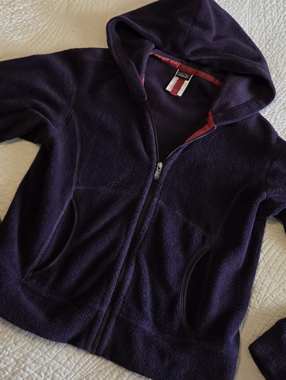 Patagonia Purple Women's Plush Synchilla Hoody, Size Small